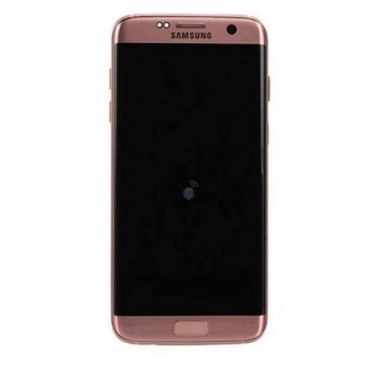 TOUCH+DISPLAY SAMSUNG GALAXY S7 EDGE SM-G935 ROSA DOURADO SERVICE PACK [GH97-18533E]